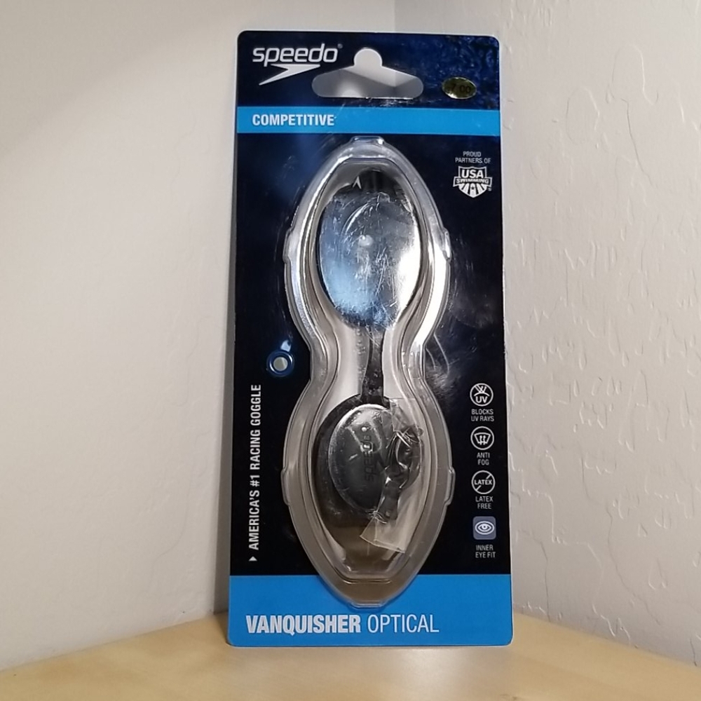 Speedo Vanquisher Optical Competitive Swim Goggles
